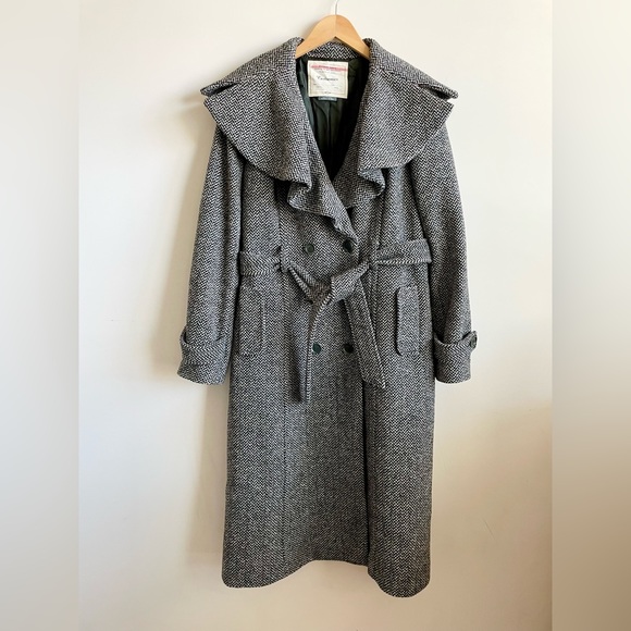 Anthropologie Cartonnier Enduring Tweed Wool Coat - Picture 2 of 9